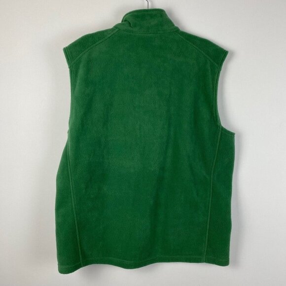 Columbia NDSU Bisons Fleece Vest Large Green Zip North Dakota State University - Picture 8 of 11